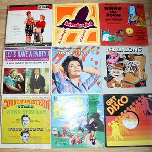 Lot of 9 vintage vinyl record albums LP